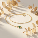 Jade Necklace Gold