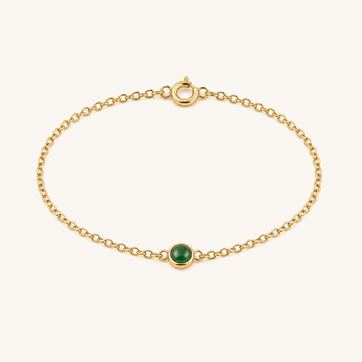 Jade Necklace Gold